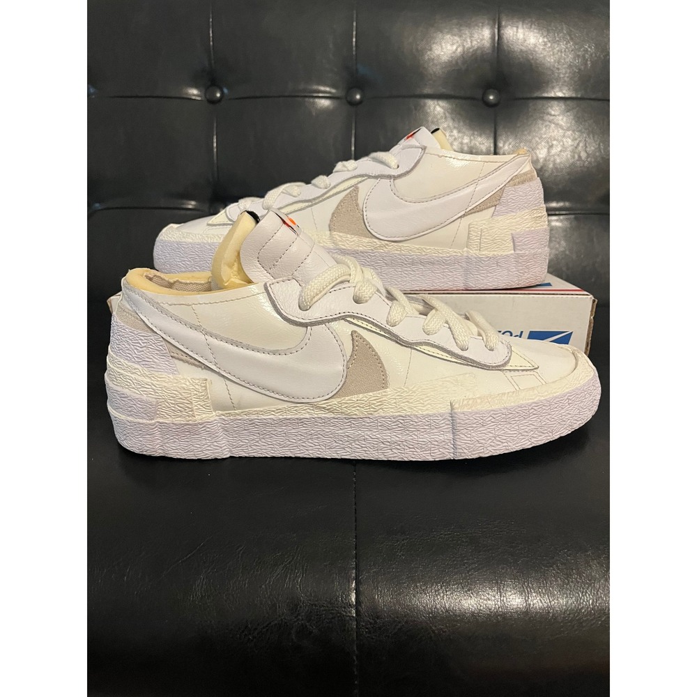 Nike x Sacai Blazer Low White Patent